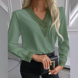 New Lace Long-Sleeved Shirt