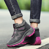 Women Real Leather Trekking Shoes