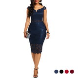 Lace Off Shoulder Dress