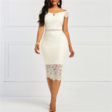 Lace Off Shoulder Dress