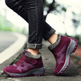 Women Real Leather Trekking Shoes