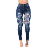 Ripped Stylish Blue Jeans