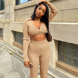 Top & Pants Two-Piece Set