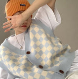 Checkerboard Sweater Vest