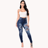 Ripped Stylish Blue Jeans
