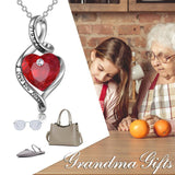 Red Heart-Shaped Necklace