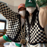 Checkerboard Sweater Vest