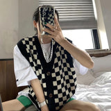 Checkerboard Sweater Vest