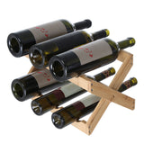 Bamboo Foldable Wine Rack 6-bottles